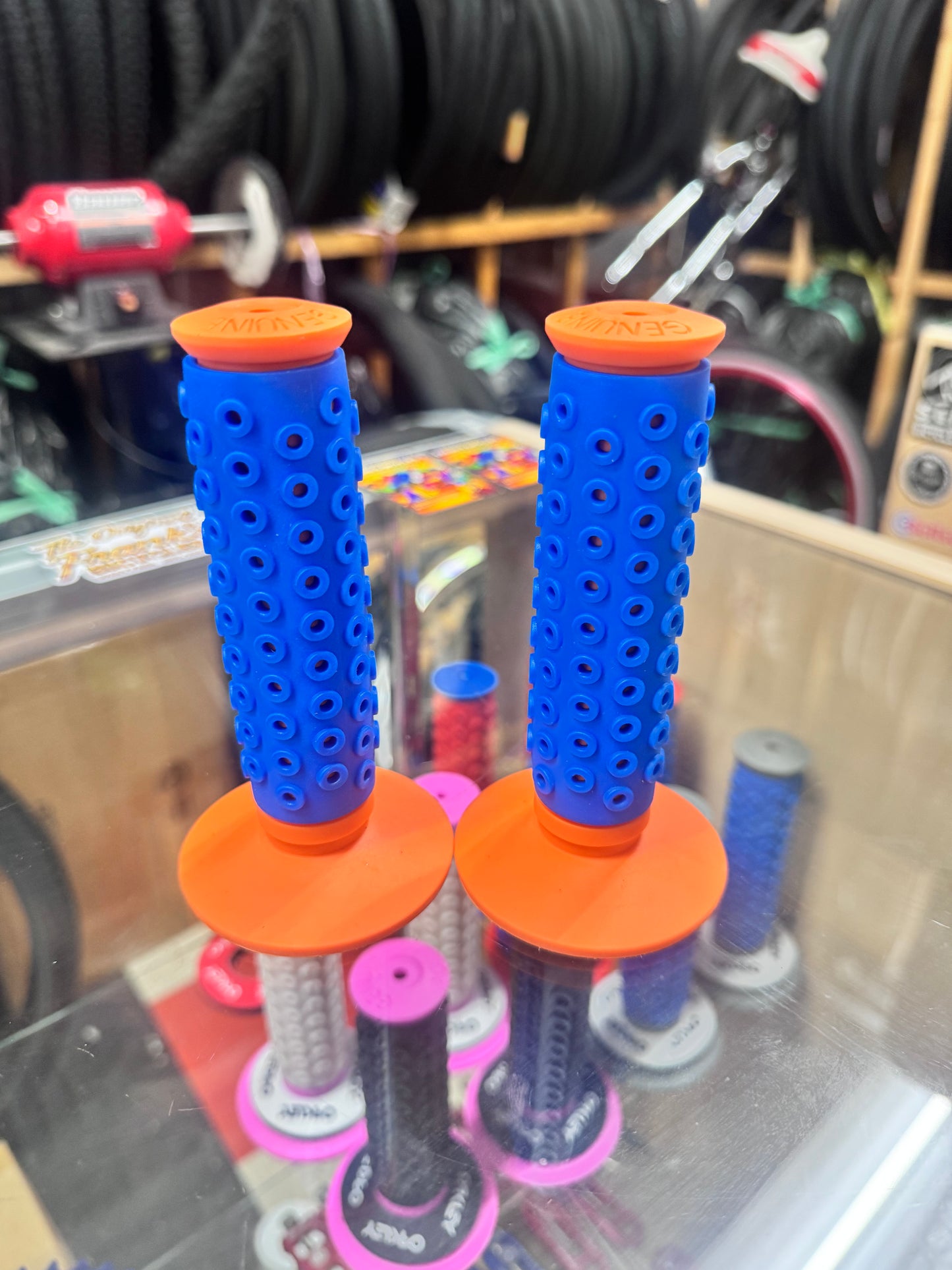 Frank’s Bicycles REPOP B1-B Grips ORANGE/BLUE