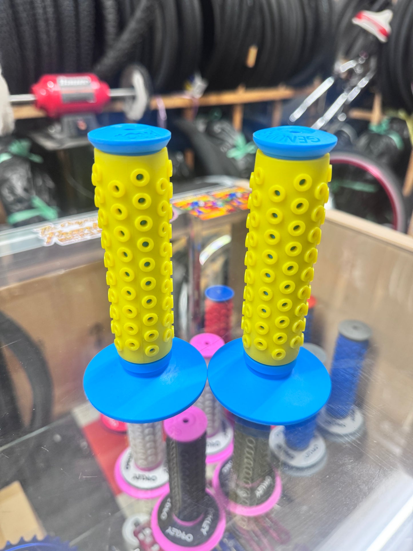 Frank’s Bicycles REPOP B1-B Grips SKY BLUE/YELLOW