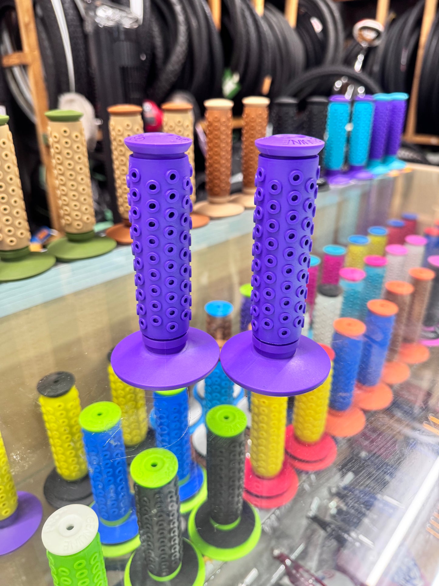 Frank’s Bicycles REPOP B1-B Grips SOLID COLOR (PURPLE)