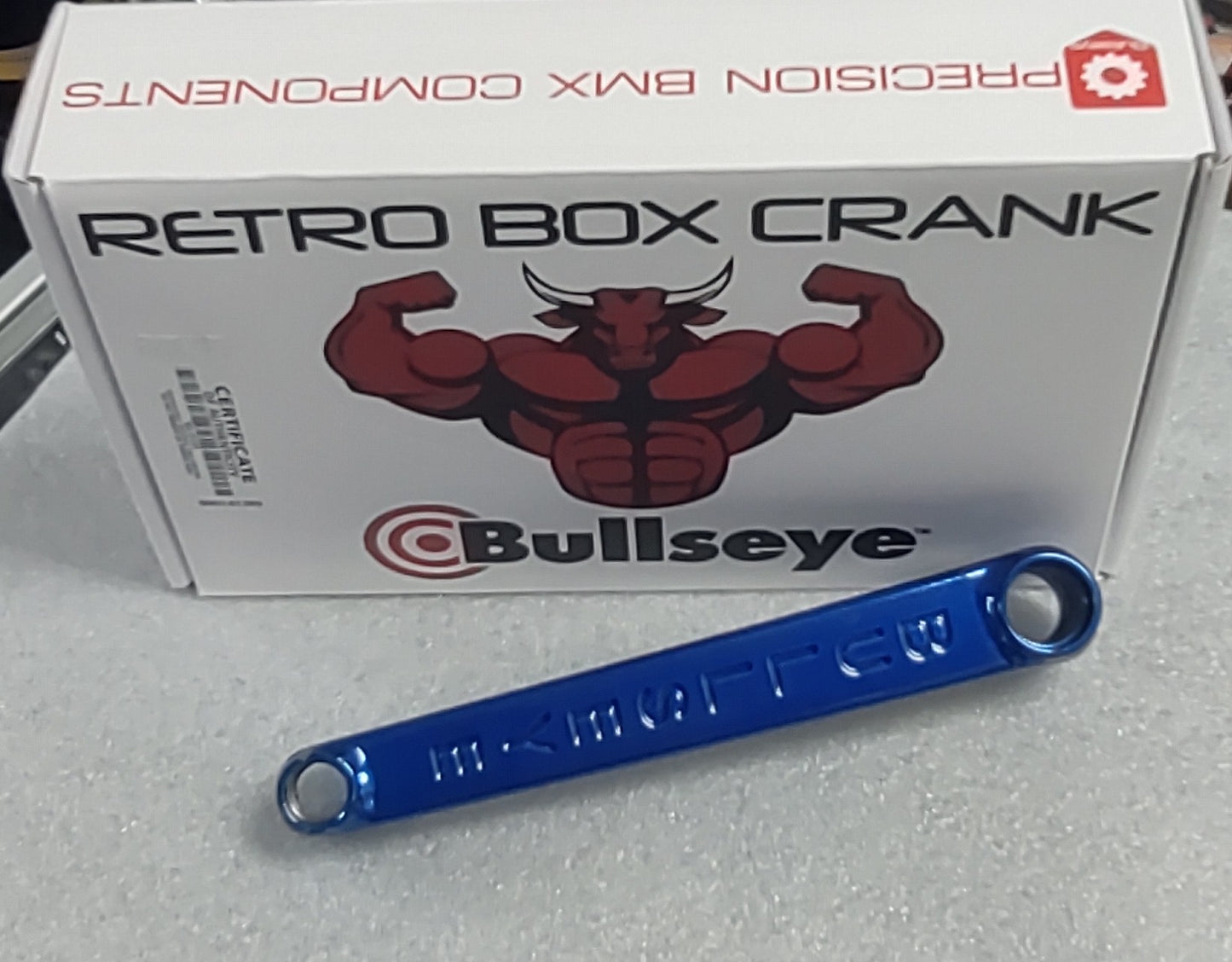 Bullseye crank set 175mm blue