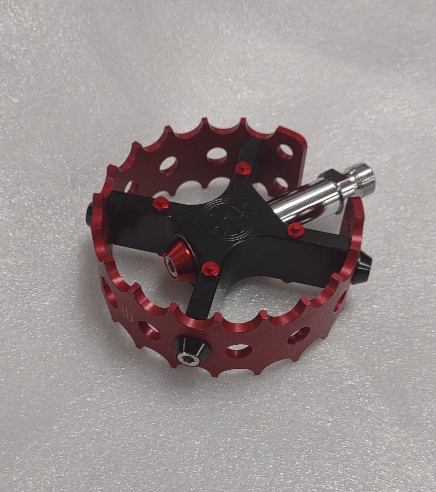 Evil ALLOY pedals custom black/red