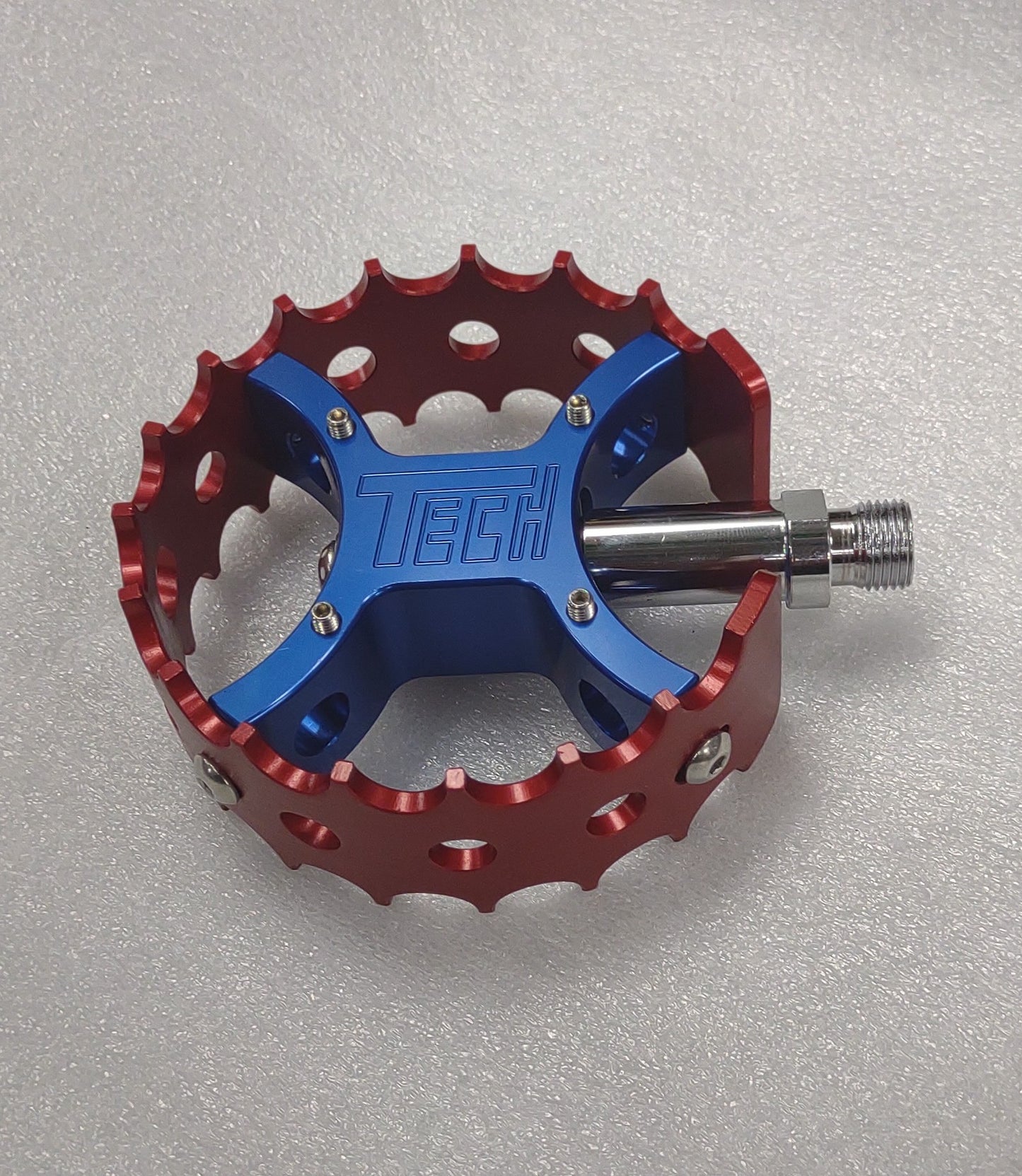 Technique Tech round pedals blue/red