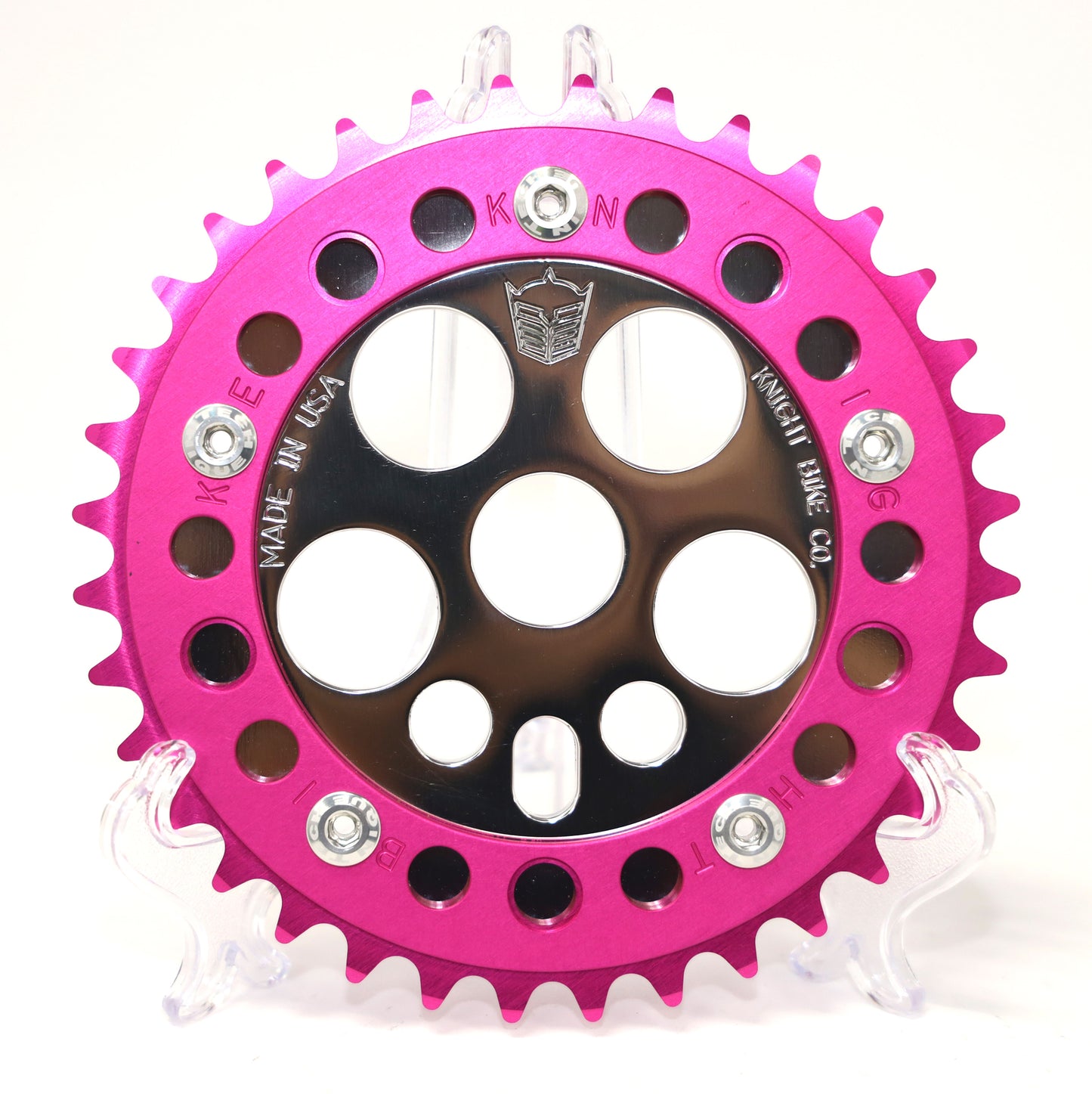 KNIGHT BIKE CO Custom Color Chrome/Hot Pink (Inside/Outside)