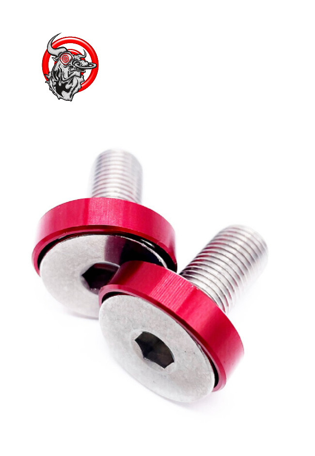 Bullseye Crank bolt kit red