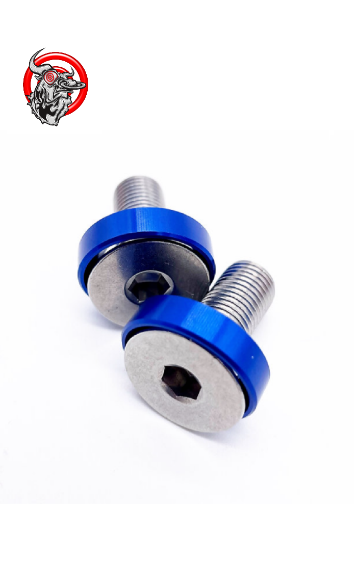 Bullseye Crank bolt kit blue
