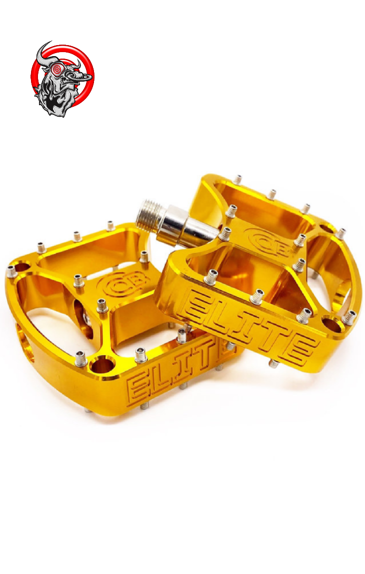 Bullseye Elite pro platform pedal gold