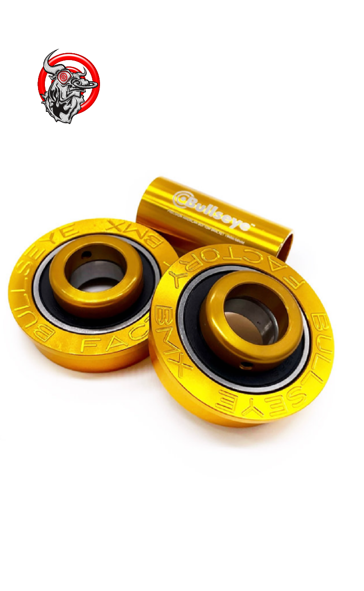 Bullseye Elite American bottom bracket 19 mm gold