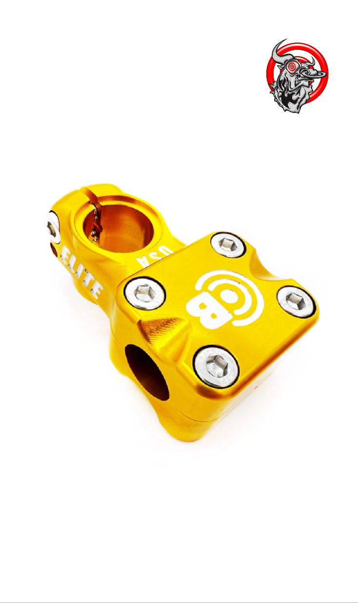 Bullseye Elite wide body race stem 1 1/8 gold