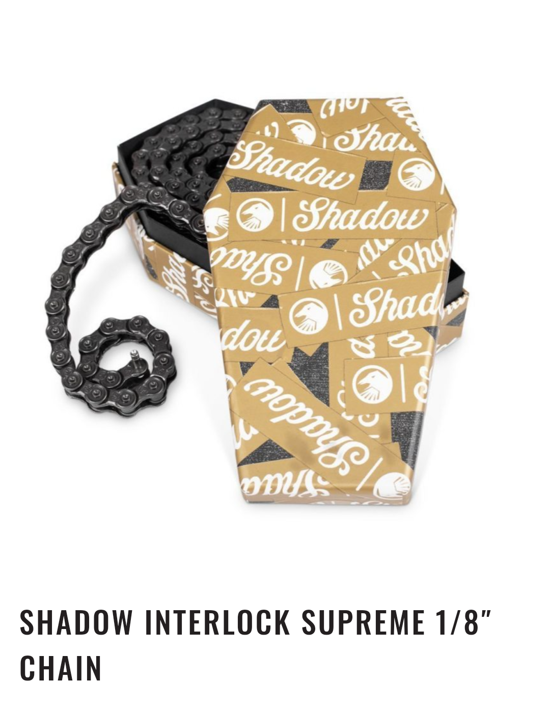 Shadow supreme half link chain 1/8 black