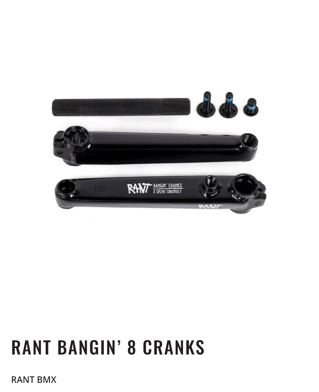 Rants chromoly crank set black