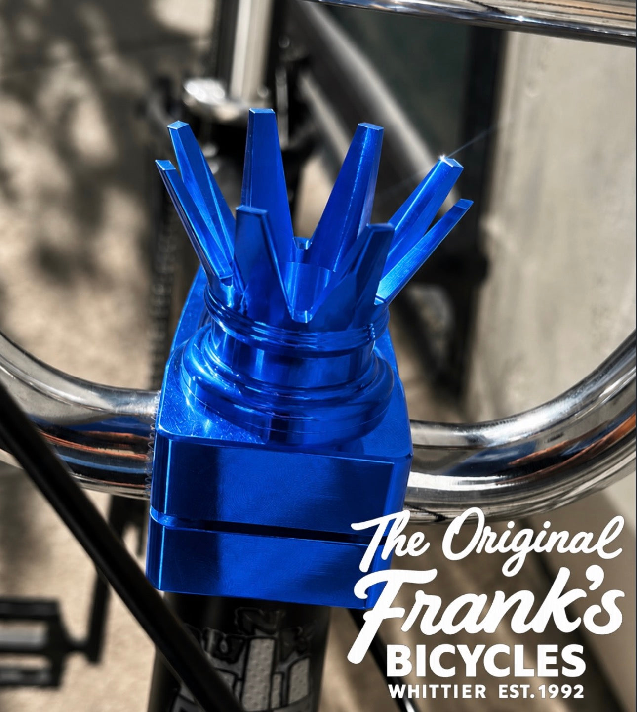 CHECKMATE BMX CNC CROWN STEM “BLUE”