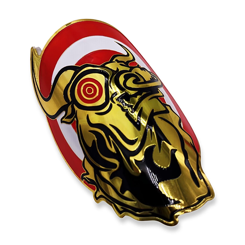BULLSEYE METAL FRAME BADGE “GOLD”