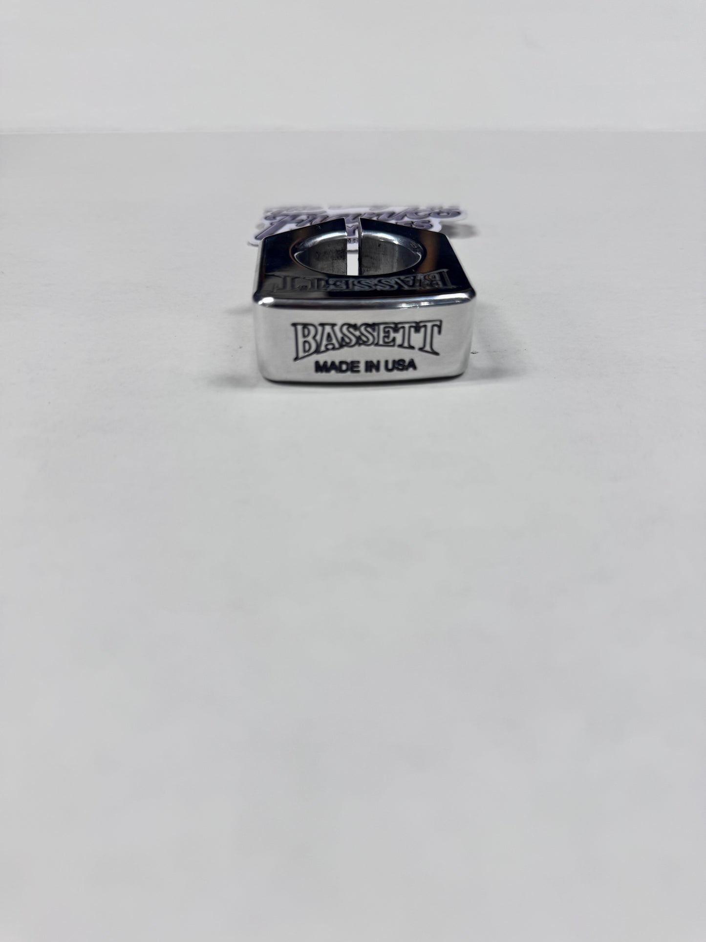BASSETT CHEVRON ARROW SEATPOST CLAMP (1 1/8") 28.6 MM “POLISHED”