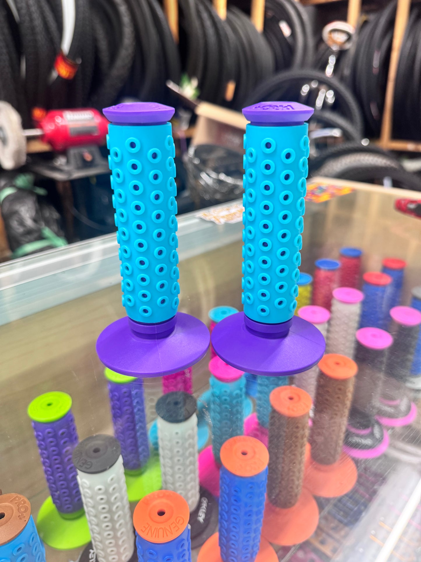 Frank’s Bicycles REPOP B1-B Grips PURPLE/TIFFANY BLUE 🚨POPULAR*🚨