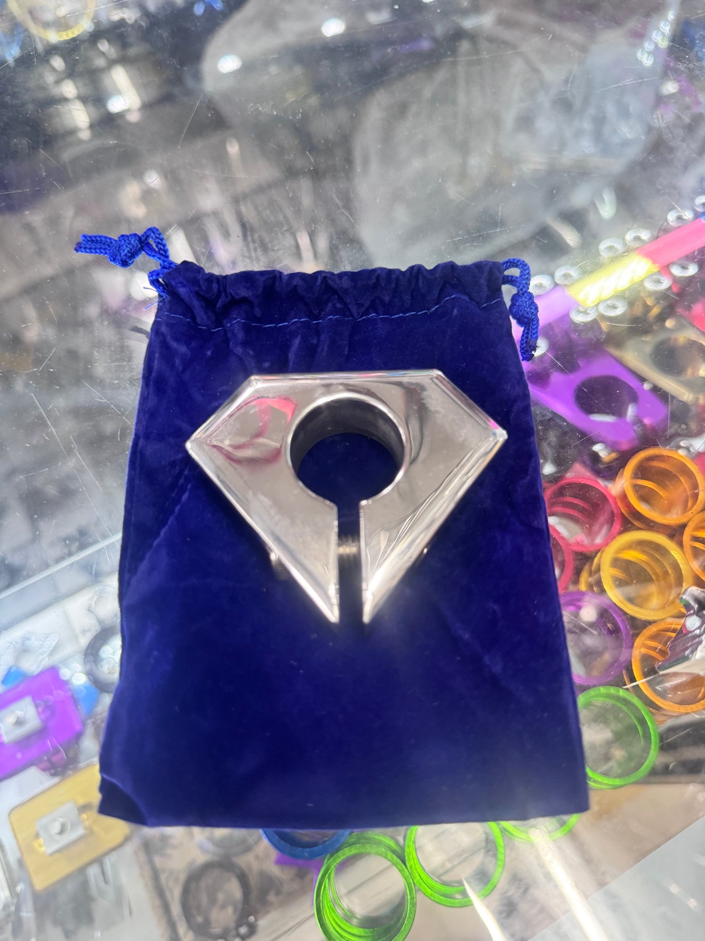 Custom Superman Seat Clamp Polish 1”