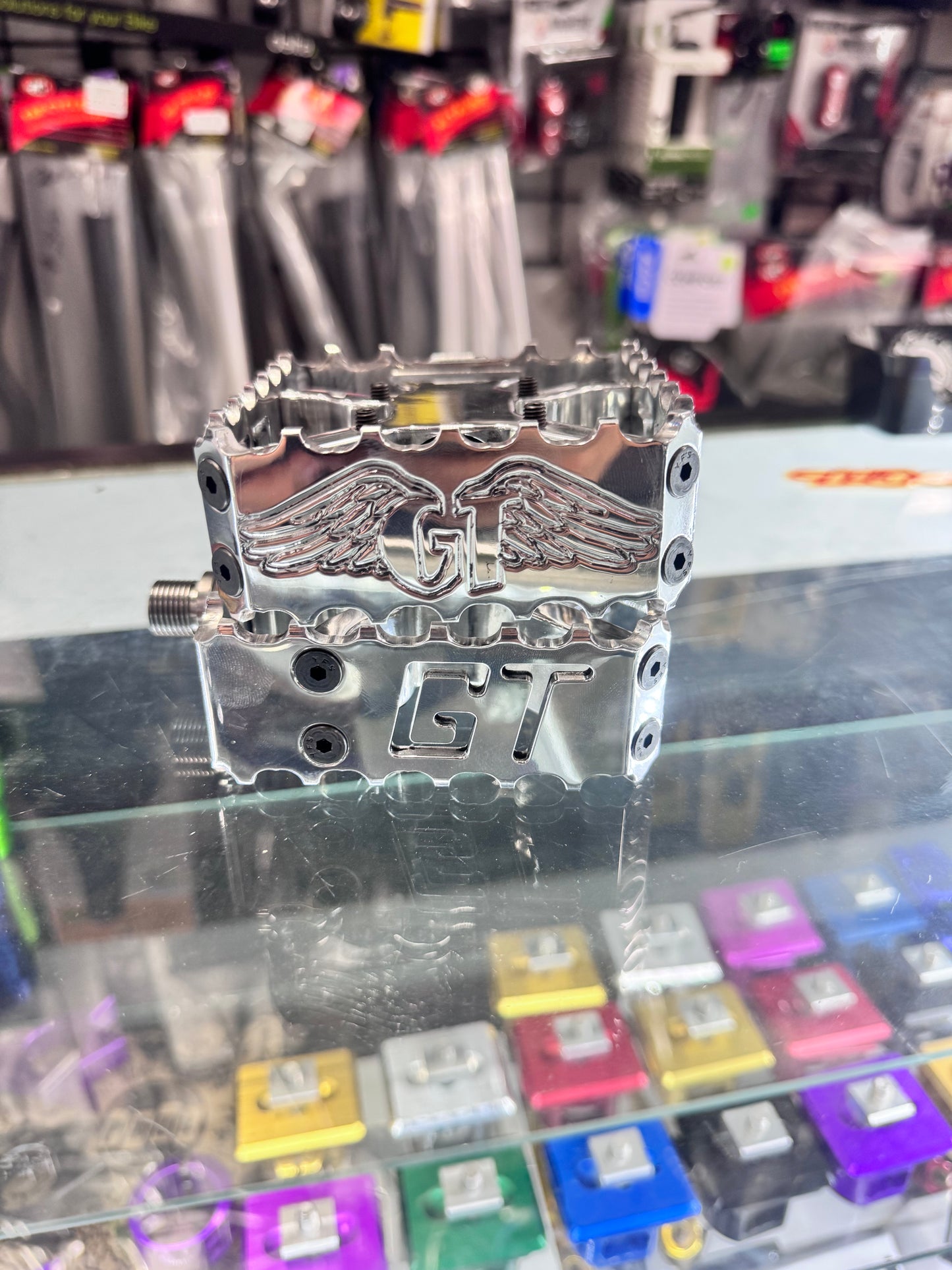 Custom GT Pedals 1 Piece Polish
