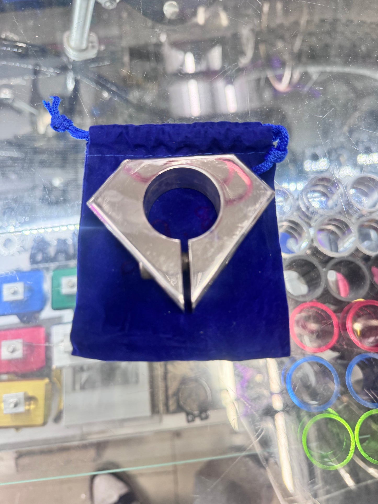 Custom Superman Seat Clamp Polish 29.8mm