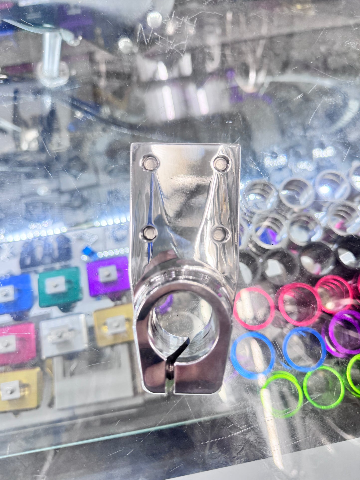 Custom Diamond Back Stem Polish Threadless 53mm 1 1/8
