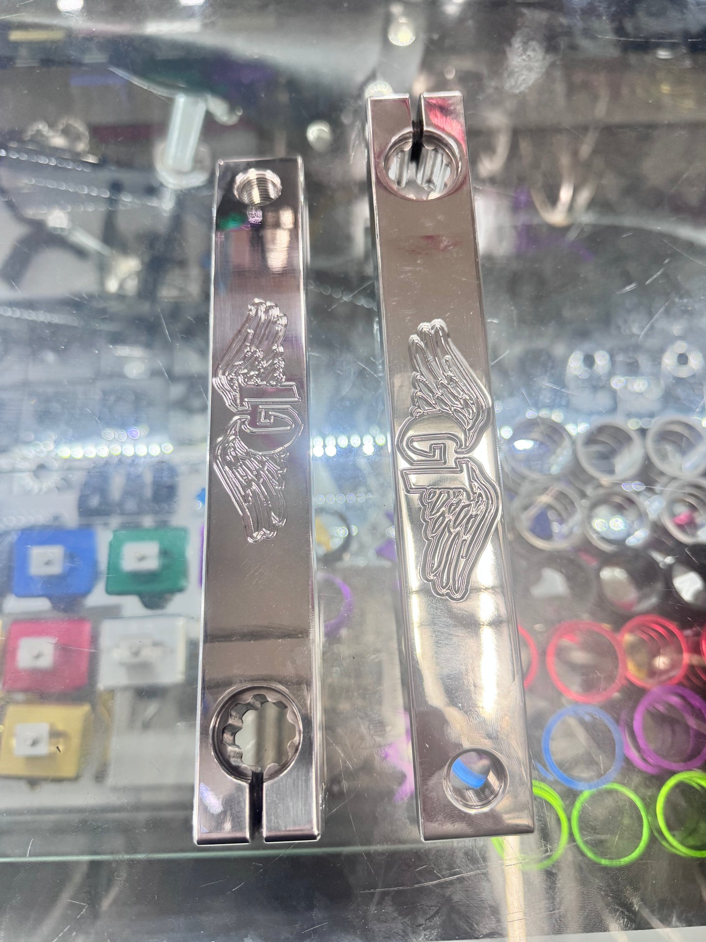Custom GT Wing Cranks With Sealed American Bottom Bracket Polish 175mm