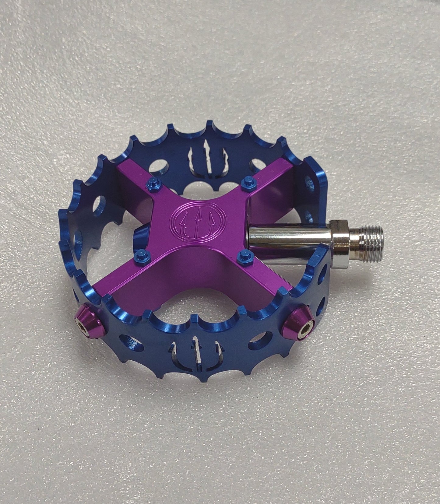 Evil ALLOY pedals custom pruple/blue