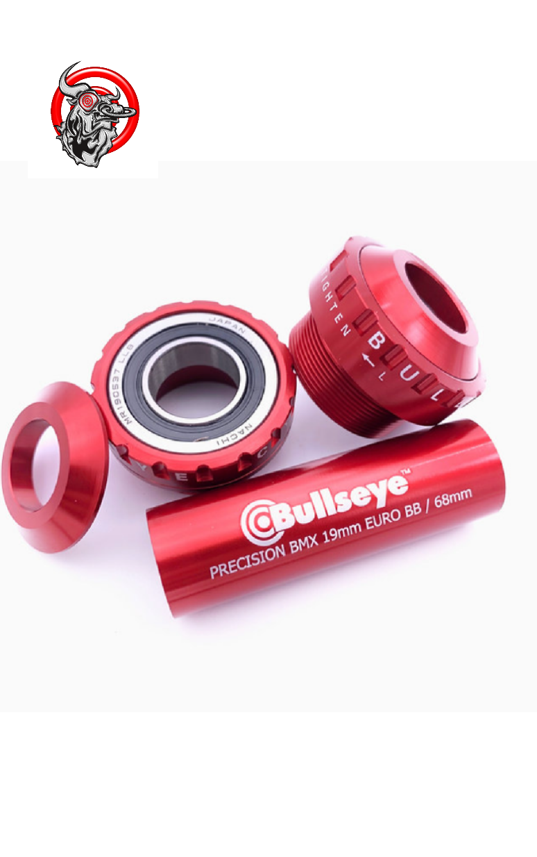 Bullseye race work euro bottom bracket 19 mm red